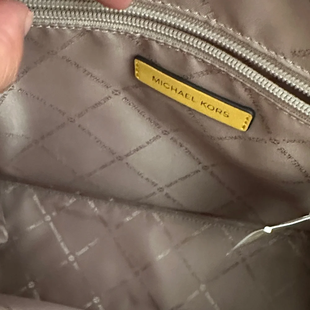 Michael Michael Kors Mirella Yellow Logo Medium Tote Bag